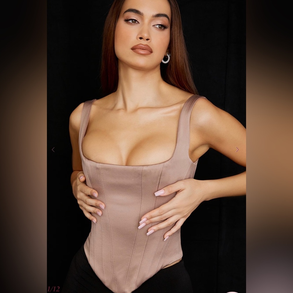 House of CB Rafa Satin corset Top